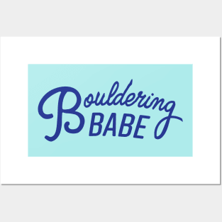 Bouldering Babe Posters and Art